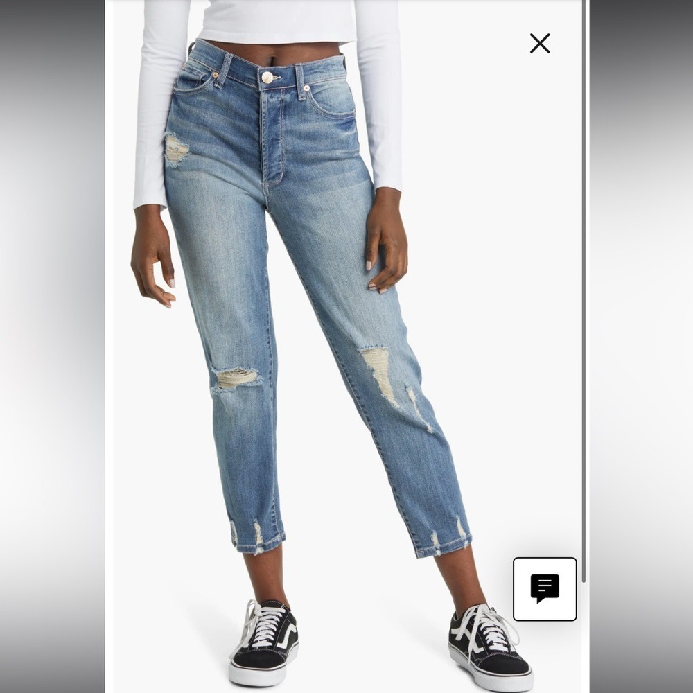STS Blue Christy Tapered Crop‎ 11" high rise size 28 jeans with 25" inseam NWT!